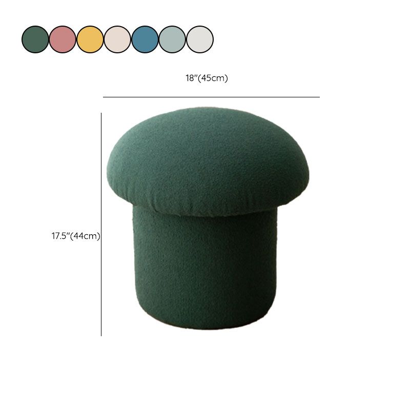 Plain Pouf Mushroom Shaped Sherpa Fade Resistant Upholstered Pouf Ottoman Clearhalo 'furn' 'furn_ottomans_poufs' 'Furniture' 'Living Room Furniture' 'Ottomans & Poufs' 'ottomans_poufs' 1200x1200_914cca55-2f02-4024-8fb4-e6bb64a971bd