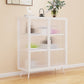 Glass Door Iron Sideboard Modern Server Cabinet with Storage for Kitchen Clearhalo 'buffet_sideboard' 'Buffets & Sideboards' 'furn' 'furn_buffet_sideboard' 'Furniture' 'Kitchen & Dining Furniture' 1200x1200_914d962b-4da5-4651-959b-32b61ba956c4