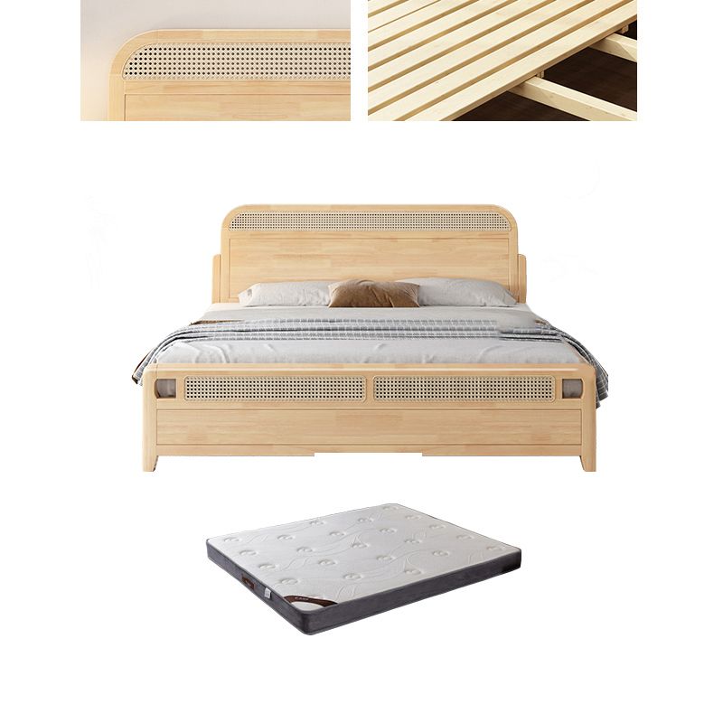 Lit de panneau en bois massif