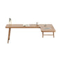 Industriekiefern Holz Office Desk L-Form Schreibschalter für Schlafzimmer