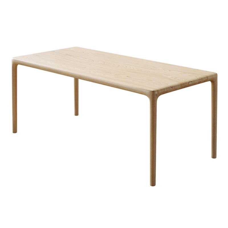 1/2/5 Stcs Rechteck mit festem Holz Standardhöhe Essmöbel in Licht festgelegt