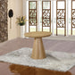Contemporary Wood Side Table Pedestal Round Living Room Table