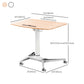 Rectangular Shaped Standing Desk White and Natural Writing Desks for Office Clearhalo 'furn' 'furn_office_desk' 'Furniture' 'Office Desks' 'Office Furniture' 'office_desk' 1200x1200_914fcc38-eaec-4bb2-9c46-38f89ad5ee43