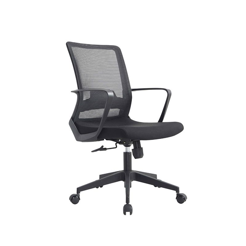 Modern Slide Office Chair Adjustable Seat Height Fixed Arms Desk Chair Clearhalo 'furn' 'furn_office_chair' 'Furniture' 'Office Chairs' 'Office Furniture' 'office_chair' 1200x1200_9150b213-3ec7-4b52-8c4c-a1c346aad4ce