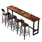 Rectangle Wood Bar Table Contemporary Bar Dining Table with Trestle Base Clearhalo 'Bar Furniture' 'Bar Tables' 'bar_tables' 'furn' 'furn_bar_tables' 'Furniture' 'furniture_bar_tables' 'Kitchen & Dining Furniture' 1200x1200_9150c907-537a-47b0-a773-90c9f1cdf3e6