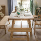 Moderne eettafel rechthoekige houten eettafel voor eetkamer