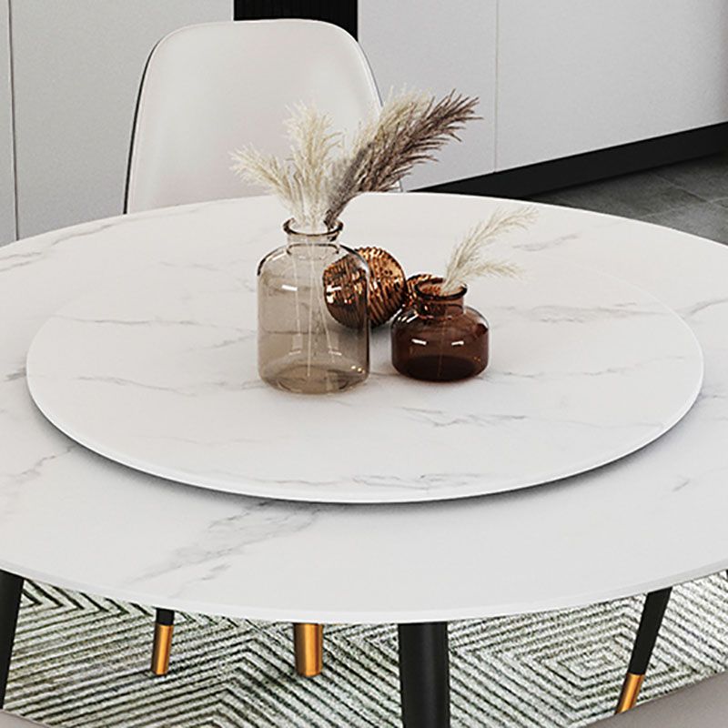 Traditional Luxury Dining Table Stone and Metal Round Tripod Base Dining Table Clearhalo 'Dining Tables & Seating' 'Dining Tables' 'dining_table' 'furn' 'furn_dining_table' 'Furniture' 'furniture_dining_table' 'Kitchen & Dining Furniture' 'kitchen' 'kitchen_dining_table' 1200x1200_9152ce8d-1f2e-410e-8a77-4ec461544721