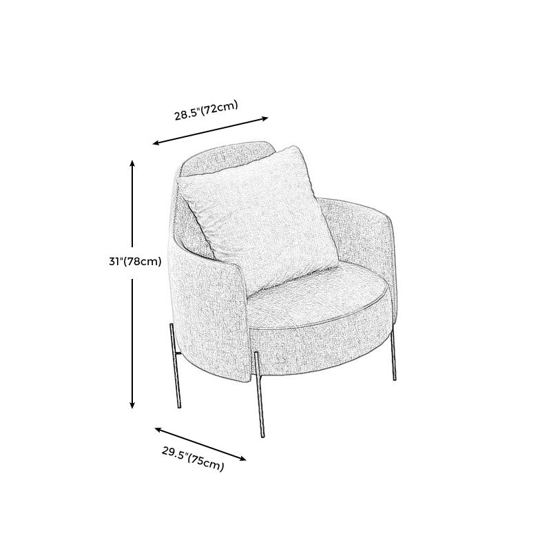 Contemporary Square Arm Standard Cotton Blend/Faux Leather Settee with Pillows Clearhalo 'furn' 'furn_sofas' 'Furniture' 'furniture_sofas' 'Living Room Furniture' 'Sofa' 'sofas' 1200x1200_915523f2-ed5a-4a83-8c51-14b5c5902d56