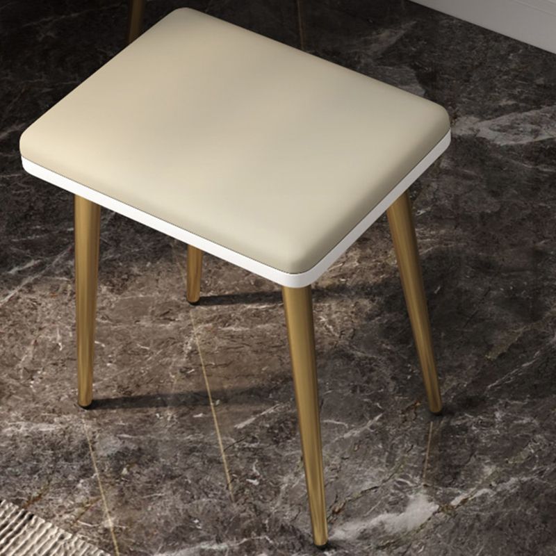 Tavolo da trucco rettangolare Top Vanity - Tavolo da trucco bianco/grigio alto 30,7 "