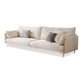 Contemporary Square Arm Settee Couch with Pillows in Beige for 1/2/3/4people Clearhalo 'furn' 'furn_sofas' 'Furniture' 'Living Room Furniture' 'Sofa' 'sofas' 1200x1200_9157a0d7-db3b-410d-aef8-42fcb826e732