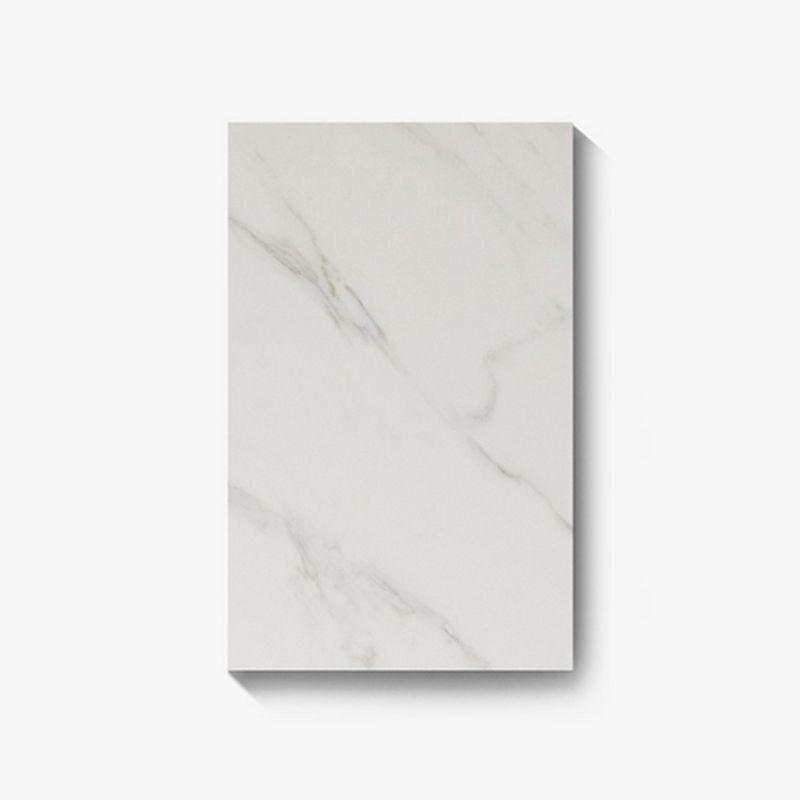 Contemporary Rectangle Sintered Stone Top and Metal Base Dining Table with Chairs