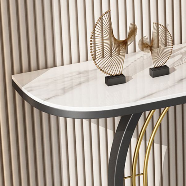 Tavolo console di console antico console a mezza luna contemporanea