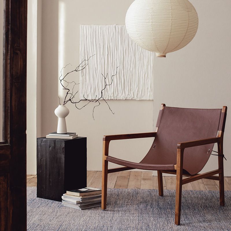 Rectangular Side Table Wooden Modern Tree Stump End Table for Bedroom