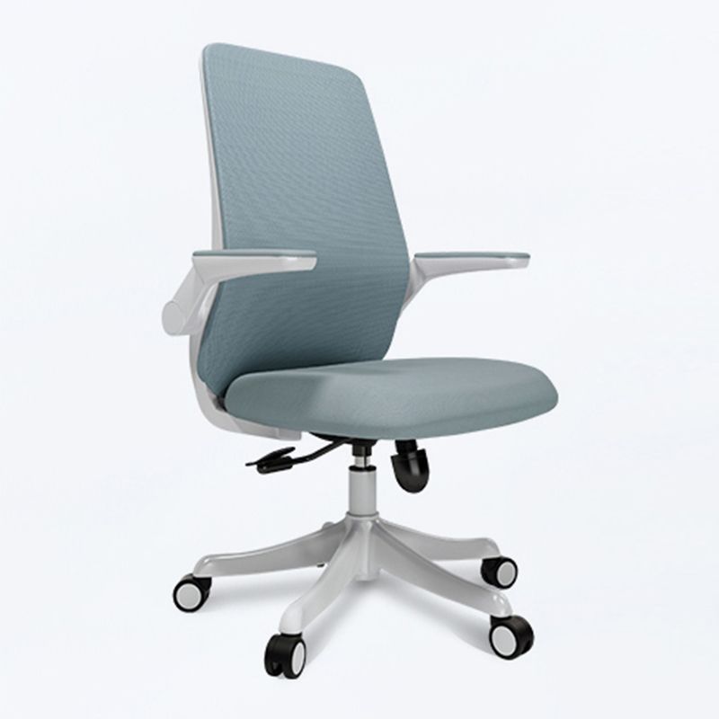 Ergonomic Mid Back Arm Chair Modern Mesh Swivel Office Chair Clearhalo 'furn' 'furn_office_chair' 'Furniture' 'furniture_office_chair' 'Office Chairs' 'Office Furniture' 'office_chair' 1200x1200_9160d140-f2ba-4781-a951-f66a07b2866e