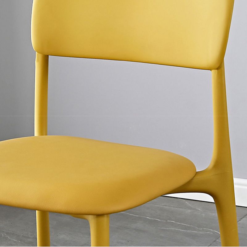 Plastic Modern Contemporary Kitchen Chair Armless Open Back Dining Room Chair Clearhalo 'Dining Chairs' 'Dining Tables & Seating' 'dining_chair' 'furn' 'furn_dining_chair' 'Furniture' 'furniture_dining_chair' 'Kitchen & Dining Furniture' 1200x1200_91632620-dbc3-484f-aba8-ef0a2fceff62