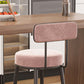 Modern Armless Backrest Counter Stool Iron Dessert Shop Bar Stool with Cushion and Pedal Clearhalo 'Bar Furniture' 'Bar Stools' 'bar_stools' 'furn' 'furn_bar_stools' 'Furniture' 'furniture_bar_stools' 'Kitchen & Dining Furniture' 1200x1200_9163735b-6ac7-4eba-99f1-9677d8f800c8