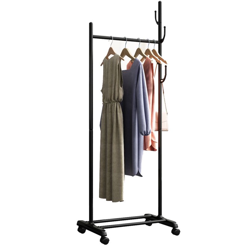 Black and White Steel Armoire Modern Style Cabinet with Clothing Rod Clearhalo 'Armoires & Wardrobes' 'armoires_wardrobes' 'Bedroom Furniture' 'furn' 'furn_armoires_wardrobes' 'Furniture' 1200x1200_91639f31-8818-4d3e-9f62-80d02d79735a