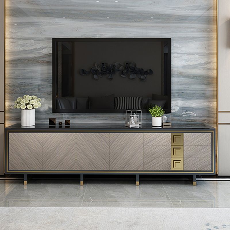 Mobile tv in vetro nero splendido casa casa semplice console