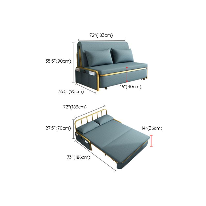 35 "幅のグラム布団ソファベッド折りたたみ枕が含まれているスリーパーソファ