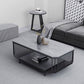 Glam Slate Coffee Table Rectangle Coffee or End Table with Shelf Clearhalo 'Coffee & Accent Tables' 'Coffee Tables' 'coffee_tables' 'furn' 'furn_coffee_tables' 'Furniture' 'Living Room Furniture' 1200x1200_9164aece-b8eb-45b3-a982-9a621d8ea771
