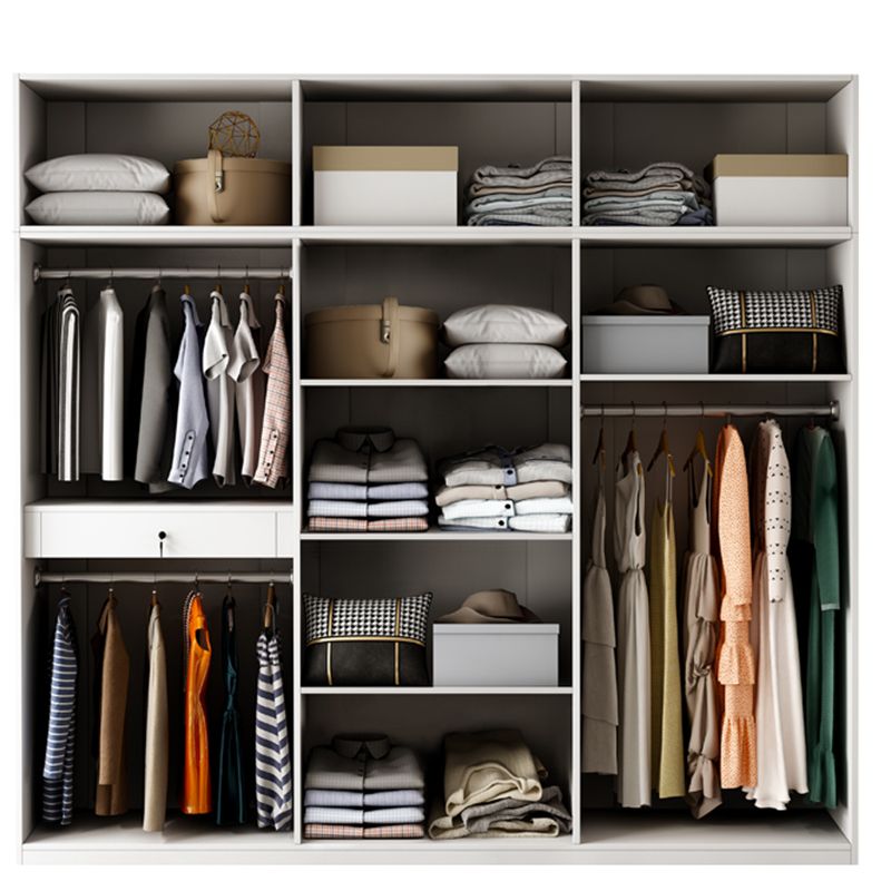 Moderne garderobe kast met kledingstaaf houten garderobe araRoire