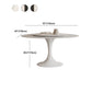 Stone Contemporary Round Dining Table Matte Finish Tulip Table for Home Clearhalo ' dining_table' 'Dining Tables & Seating' 'Dining Tables' 'furn' 'furn_dining_table' 'Furniture' 'furniture_dining_table' 'Kitchen & Dining Furniture' 'kitchen&dining_furn' 'kitchen' 'kitchen_dining_table' 1200x1200_91673469-1d15-4e9c-ade9-4148dfa9aa63