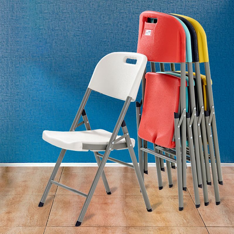 Sedia reclinabile in plastica contemporanea standard a colore singolo con gambe