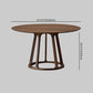 Round Standard Solid Wood Top Dining Set with Solid Brown Wood Legs for Dining Furniture Clearhalo 'Dining Room Sets' 'Dining Tables & Seating' 'dining_room_set' 'furn' 'furn_dining_room_set' 'Furniture' 'furniture_dining_room_set' 'Kitchen & Dining Furniture' 'kitchen&dining_furn' 'kitchen' 1200x1200_9168a624-0c98-4a17-a6f5-ee4557810b38