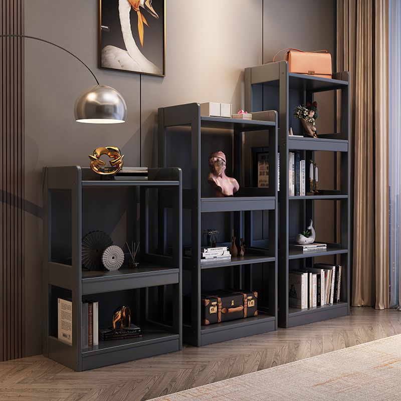 Modern Style Standard Bookshelf Wooden Open Back Bookcase with Shelves Clearhalo 'Bookcases' 'furn' 'furn_bookcases' 'Furniture' 'Office Furniture' 1200x1200_91691534-69ea-411e-9675-8bae24330521