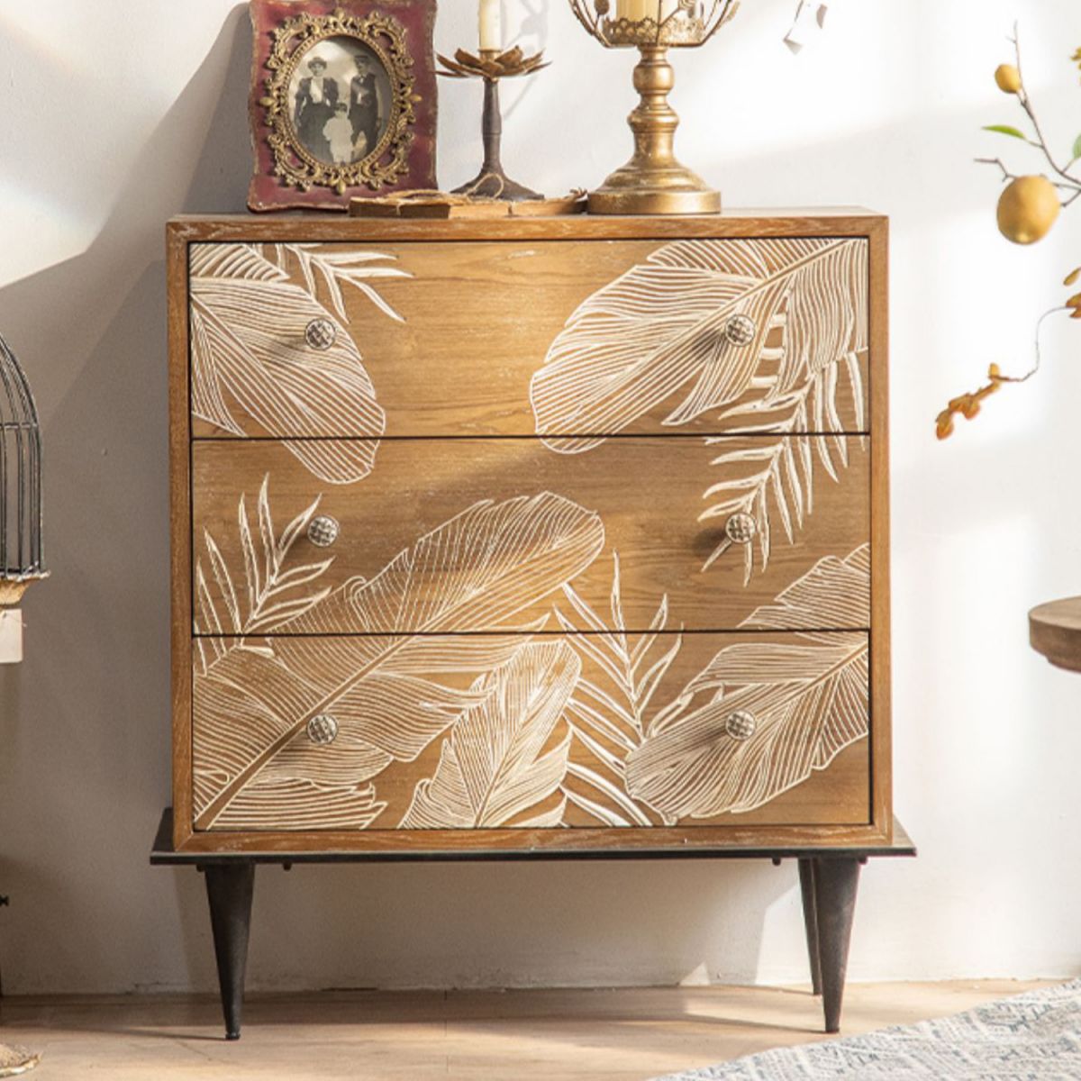 Distressed Wood Accent Chest Industrial Standard Knobs Accent Cabinet Clearhalo 'Cabinets & Chests' 'cabinets_chests' 'furn' 'furn_cabinets_chests' 'Furniture' 'Living Room Furniture' 1200x1200_91693cdc-481f-4e9a-bc3a-64c016f76f85