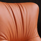 Modern Fixed Back Chair Solid Color Upholstered Genuine Leather ArmChair Clearhalo 'Accent Chairs' 'accent_chairs' 'Chairs & Seating' 'furn' 'furn_accent_chairs' 'Furniture' 'Living Room Furniture' 1200x1200_916a67d0-11e7-4669-8034-0b0fae01f202