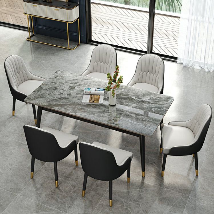 Simplicity Style Rectangle Home Furniture Stone Dining Table with 4-foot Clearhalo ' dining_table' 'Accueil' 'Cuisine et Meubles de Salle √† Manger' 'Dining Tables & Seating' 'Dining Tables' 'furn' 'furn_dining_table' 'Furniture' 'furniture_dining_table' 'Kitchen & Dining Furniture' 'kitchen&dining_furn' 'kitchen' 'kitchen_dining_table' 'Meubles' 'Tables de Salle √† Manger & Si√®ges' 'Tables √† Manger' 1200x1200_916b19fe-8486-420c-a3f5-57db7c2f36c5