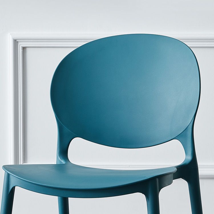 Scandinavian Plastic Armless Dining Chair Stackable Dining Side Chairs (Set of 4) Clearhalo ' kitchen&dining_furn' 'Dining Chairs' 'Dining Tables & Seating' 'dining_chair' 'furn' 'furn_dining_chair' 'Furniture' 'furniture_dining_chair' 'Kitchen & Dining Furniture' 'kitchen' 1200x1200_916b39d8-ec1d-4509-90b9-969fdba786d7