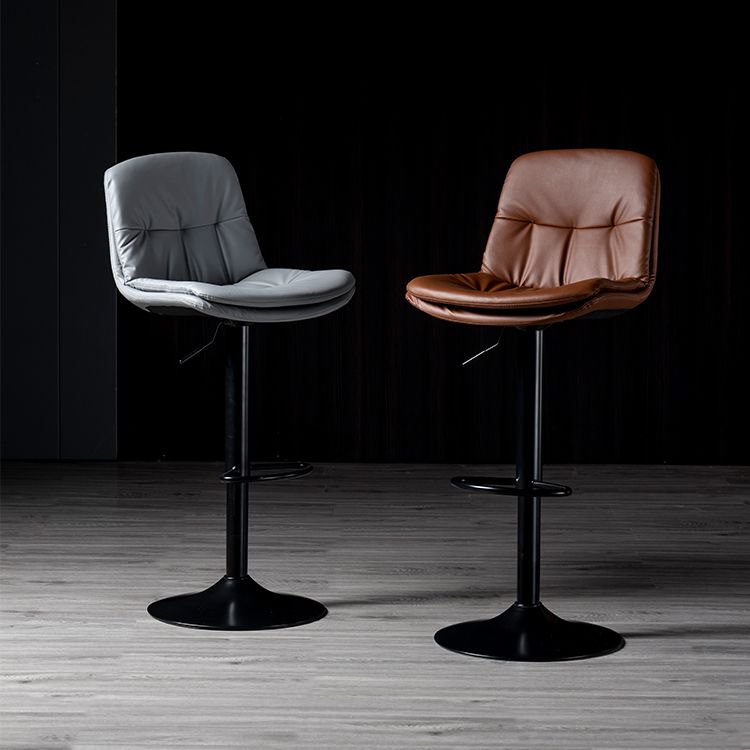 Iron Footrest Bar Stool Low Back Indoor Modern Adjustable Counter-height Stool Clearhalo 'Bar Furniture' 'Bar Stools' 'bar_stools' 'furn' 'furn_bar_stools' 'furniture_bar_stools' 'Kitchen & Dining Furniture' 'kitchen&dining_furn' 'kitchen' 'kitchen_furn' Furniture' 1200x1200_916d67f0-a3a5-469c-b6d5-44f13d1f72f5