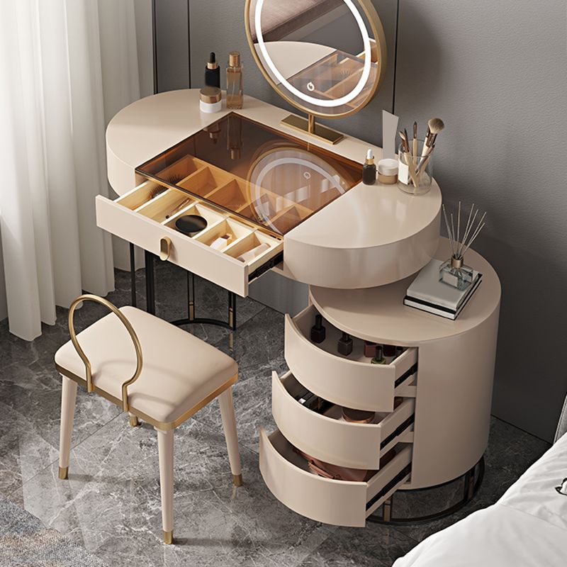 Consejo contemporáneo de tocador de tocador de madera maciza 4 cajas de tocador