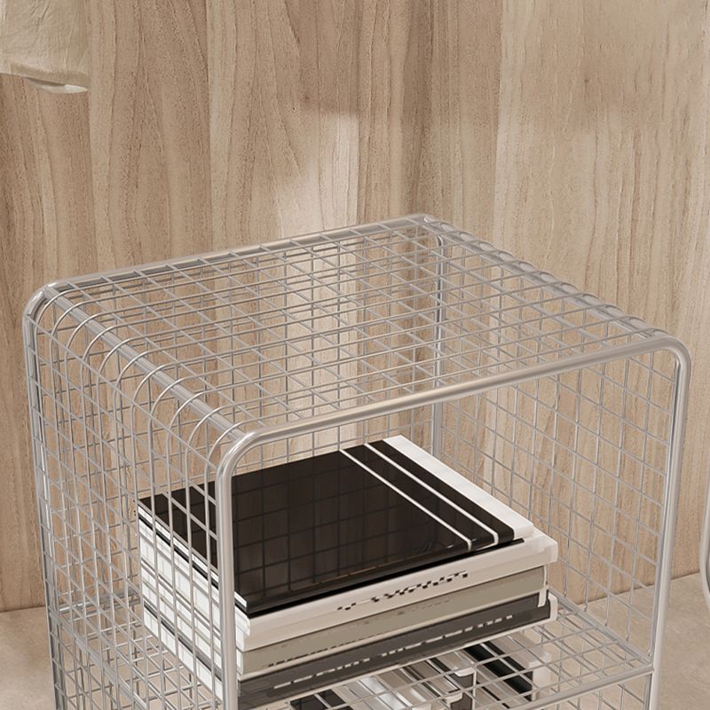 Metal Closed Back Bookshelf Shelves Included  Standard Bookcase