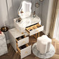 Luxious 3 Drawers Make-up Vanity Stone Makeup Vanity Desk Table