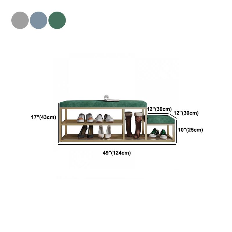 11.8インチ幅のグラム玄関ベンチメタルベンチクッション付き