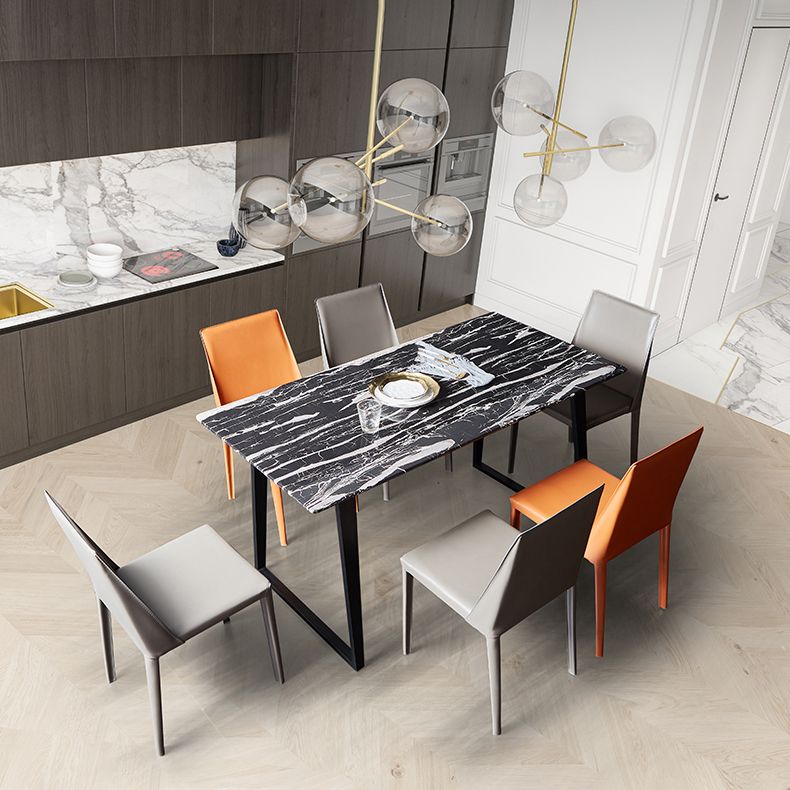 Scandinavian Style Solid Back Chair for Home Use Metal Dining Room Chairs Clearhalo ' kitchen&dining_furn' 'Dining Chairs' 'Dining Tables & Seating' 'dining_chair' 'furn' 'furn_dining_chair' 'Furniture' 'furniture_dining_chair' 'Kitchen & Dining Furniture' 'kitchen' 1200x1200_917495cb-d15a-494b-90b0-83cc5c20f877