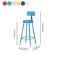 Leather Round Counter Chair Backrest Iron Modern Bar Stool for Coffee Shop Clearhalo 'Bar Furniture' 'Bar Stools' 'bar_stools' 'furn' 'furn_bar_stools' 'furniture_bar_stools' 'Kitchen & Dining Furniture' 'kitchen&dining_furn' 'kitchen' 'kitchen_furn' Furniture' 1200x1200_9174c4ab-aec3-4c77-a107-c61d4e0e285e