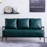 Divano contemporaneo con cuscini di padri metallici con posti a sedere a quattro gambe