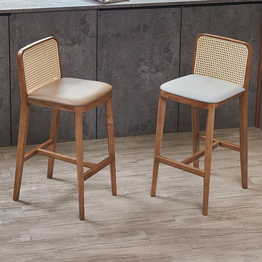 Contemporary Style Low Back Solid Wood Armless Bar Stool for Home Clearhalo 'Bar Furniture' 'Bar Stools' 'bar_stools' 'furn' 'furn_bar_stools' 'Furniture' 'Kitchen & Dining Furniture' 1200x1200_91754d5a-4a93-4eeb-a3be-045add768004
