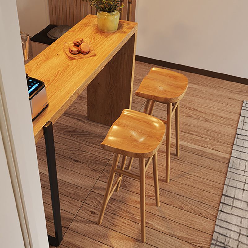 Rectangle Bar Table Set Modern 1/3 Pieces Solid Wood Counter Height Set Clearhalo 'Bar Furniture' 'furn' 'furn_home_bar_bar_sets' 'Furniture' 'Home Bars & Bar Sets' 'home_bar_bar_sets' 'Kitchen & Dining Furniture' 1200x1200_91755d2c-7ad9-4af4-844e-d1e544eb3611