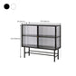 Modern Metal China Cabinet Glass Doors Storage Cabinet for Dining Room Clearhalo 'Display & China Cabinets' 'display_china_cabinets' 'furn' 'furn_display_china_cabinets' 'Furniture' 'Kitchen & Dining Furniture' 1200x1200_91779ab1-8195-4242-b2a0-bbfdf2b253b1