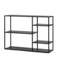 Modern Metal Bookshelf Black Etagere Open Shelf Horizontal Bookcase Clearhalo 'Bookcases' 'furn' 'furn_bookcases' 'Furniture' 'Office Furniture' 1200x1200_9177b2eb-e2d4-4108-b1de-ac1c728ca158