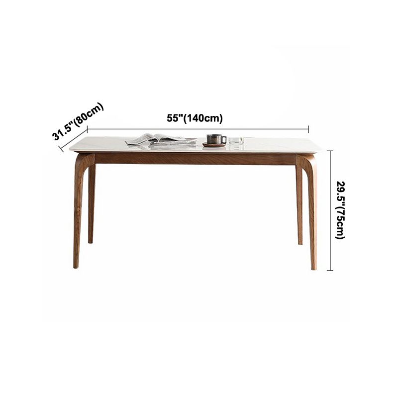 Solid Wood Mid-Century Modern Table Rectangular Sintered Stone Table for Dining Room Clearhalo ' dining_table' 'Dining Tables & Seating' 'Dining Tables' 'furn' 'furn_dining_table' 'Furniture' 'furniture_dining_table' 'Kitchen & Dining Furniture' 'kitchen&dining_furn' 'kitchen' 'kitchen_dining_table' 1200x1200_917b6ef9-baa1-4911-b07a-c955779689ab