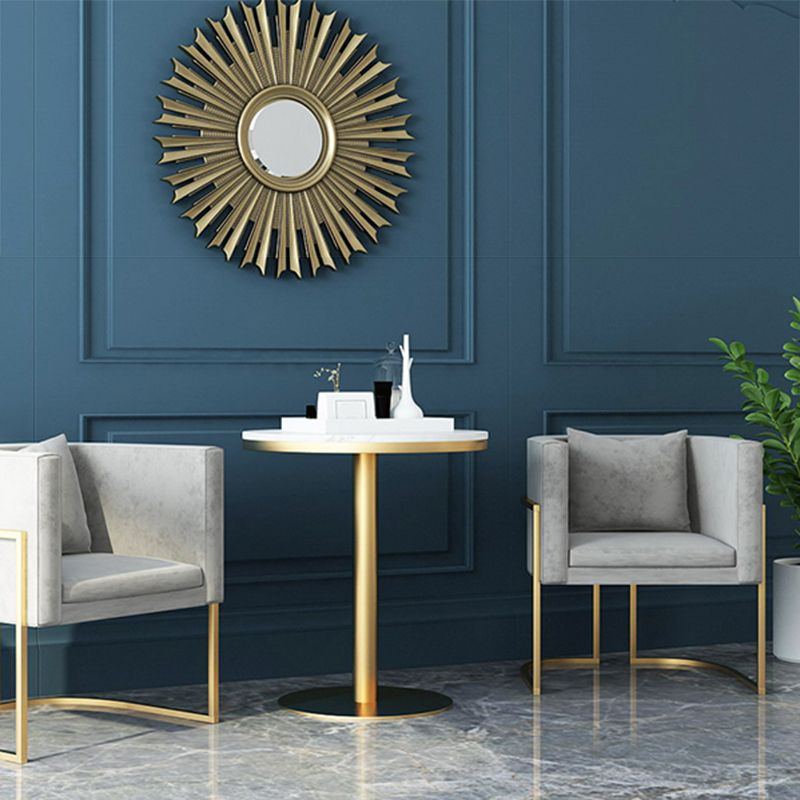 Modern Parsons Arm Chair Velvet Gold Base Dining Chair for Dining Room Clearhalo 'Dining Chairs' 'Dining Tables & Seating' 'dining_chair' 'furn' 'furn_dining_chair' 'Furniture' 'Kitchen & Dining Furniture' 1200x1200_917b86a8-bf80-4f2d-8748-6999a0fb5105