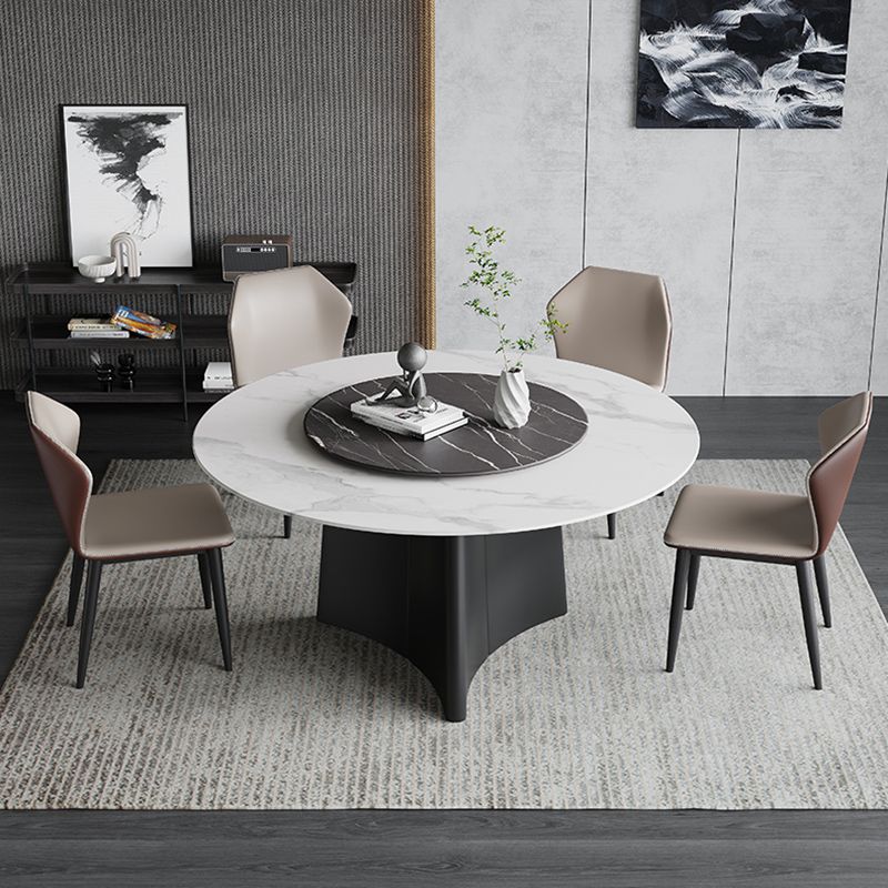 Set di tavoli da pranzo moderna 1/3/4/7 pezzi con mobili da cucina a base di metallo