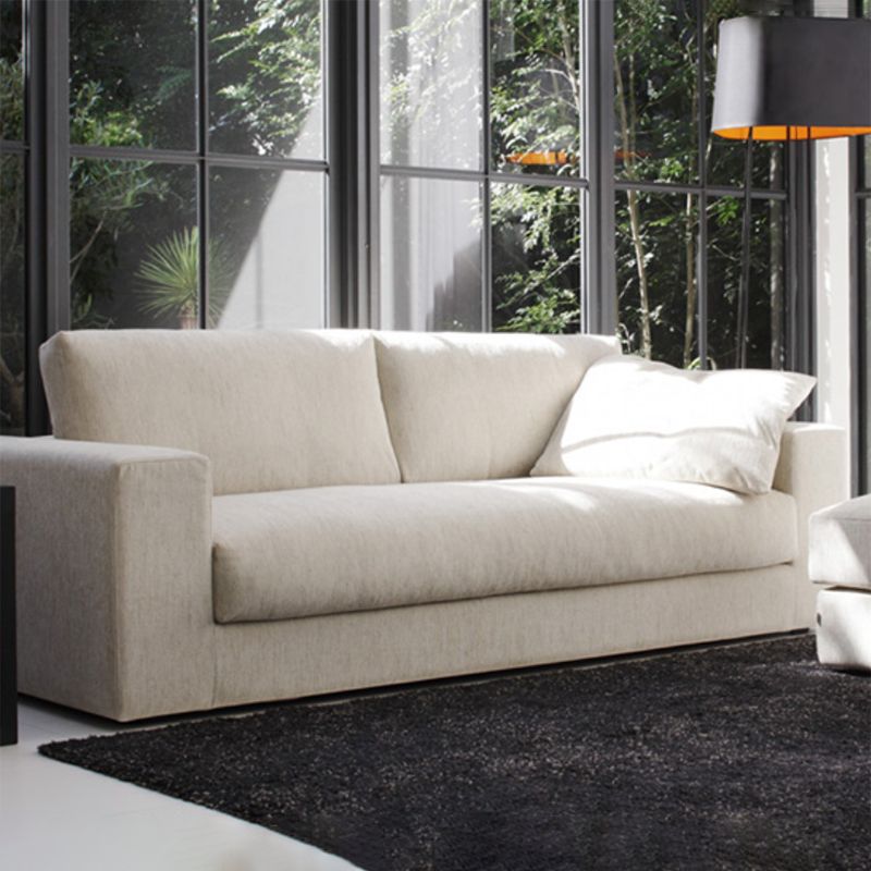 29.5 "H Hedendaags linnen blend vierkante armbank voor woonkamer