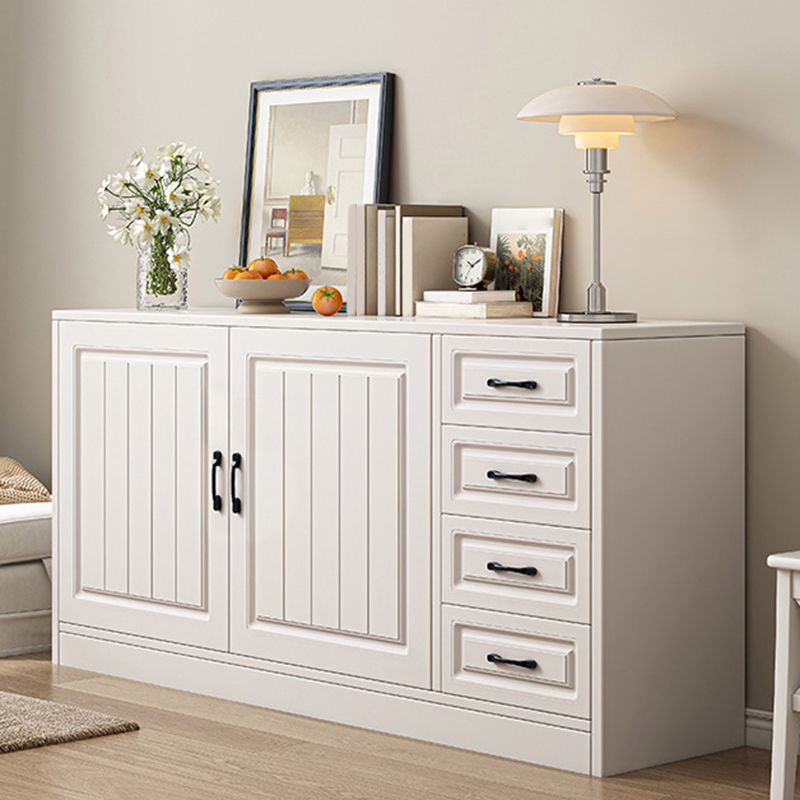 Modern White Rectangle Accent Cabinet Solid Wood Storage Cabinet Clearhalo 'Cabinets & Chests' 'cabinets_chests' 'furn' 'furn_cabinets_chests' 'Furniture' 'Living Room Furniture' 1200x1200_917d08f2-b27d-4433-a7fc-82ffc087081e